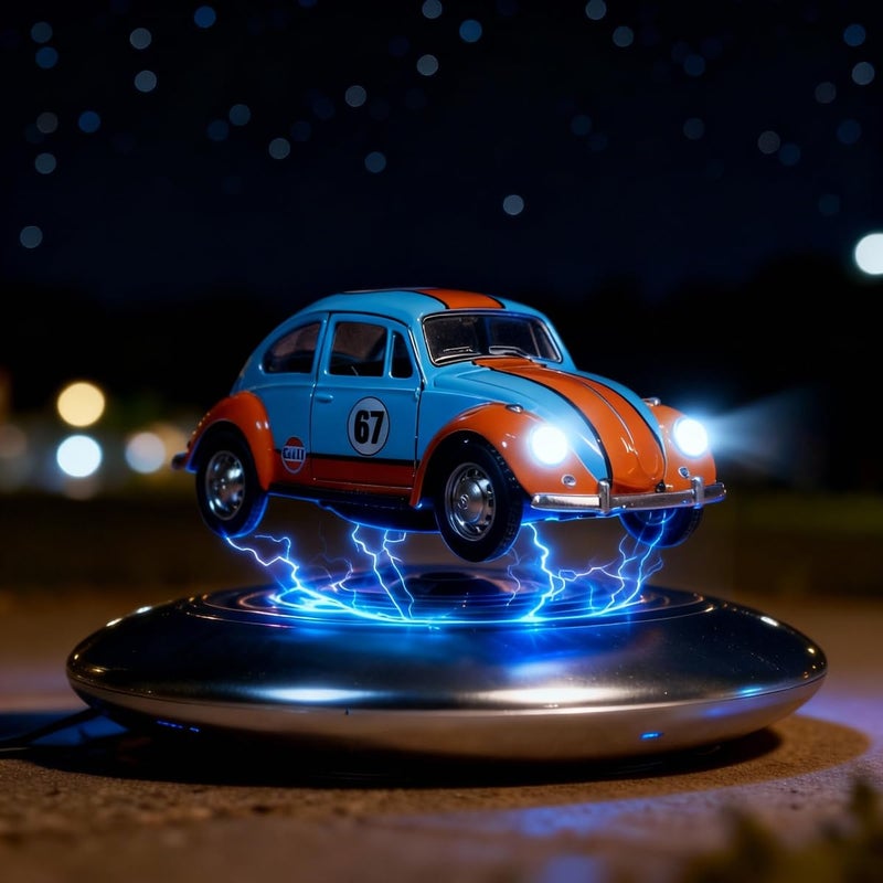 MOOCCI Floating Beetle Model Car 360 Degree Rotating Unique Home Office Desk Decor Tech Toy for Men Boyfriend Tech Enthusiasts Ideal Easter Fathers Day Anniversary Wedding - Image 3