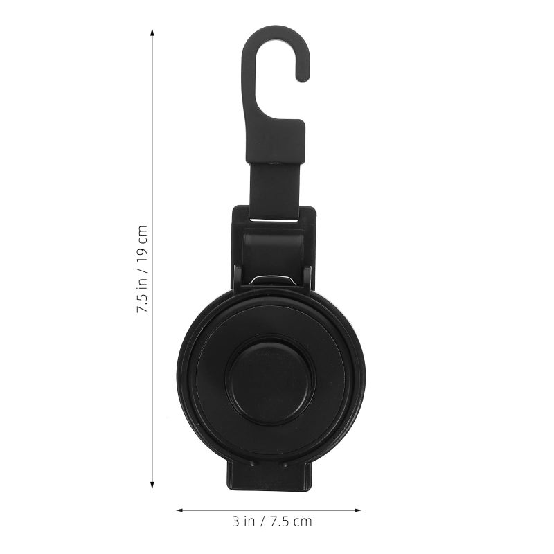 Car Back Seat Cup Holder With Headrest Hooks Portable Drink Bottle Holder For Truck SUV Black - Image 3