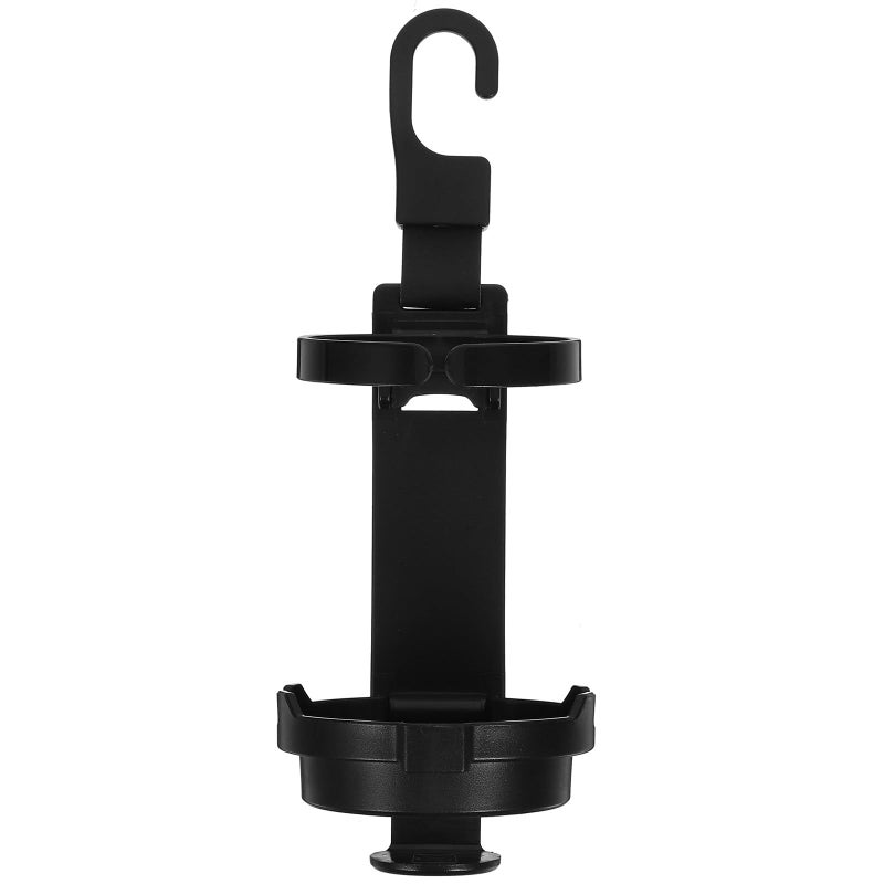 Car Back Seat Cup Holder With Headrest Hooks Portable Drink Bottle Holder For Truck SUV Black - Image 2