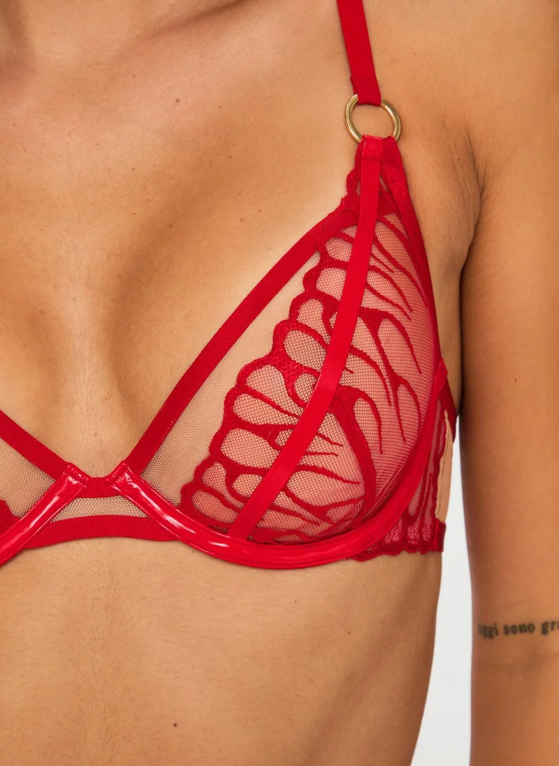 Ann Summers Ann Summers Flames of Passion Non-Padded Plunge Bra