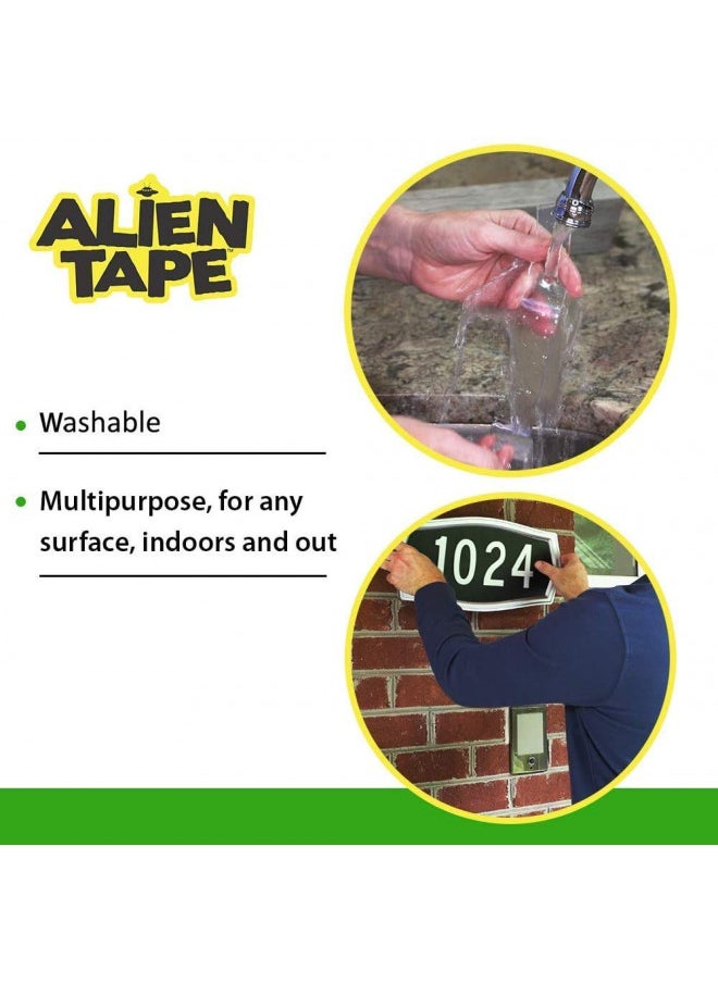 Bell Howell Alientape Nano Double Sided Tape, Multipurpose Removable Adhesive Transparent Grip Mounting Tape Washable Strong Sticky Heavy Duty for Carpet Photo Frame Poster Décor As Seen On TV  - Image 3