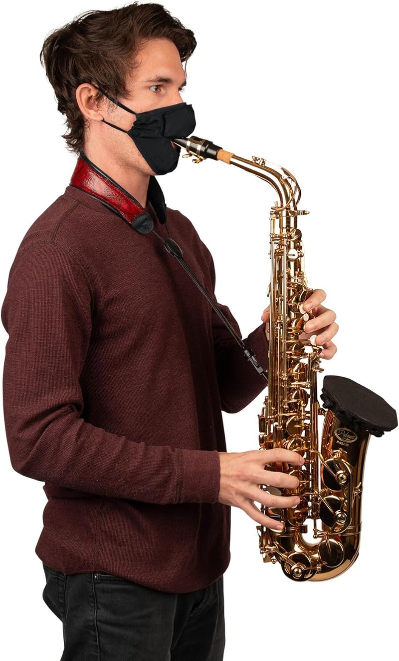 Cases Double-Layer Aerosol Cover with MERV-13 Filter for Trumpet/Cornet, Alto/Tenor Sax, Bass Clarinet; Fits Bell Sizes Ranging from 4 to 5-Inches (GBELLCVR0405BK)