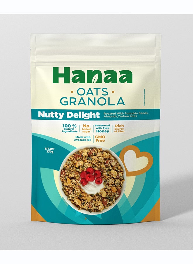 Hanaa Oats Granola Nutty Delight 350 grs