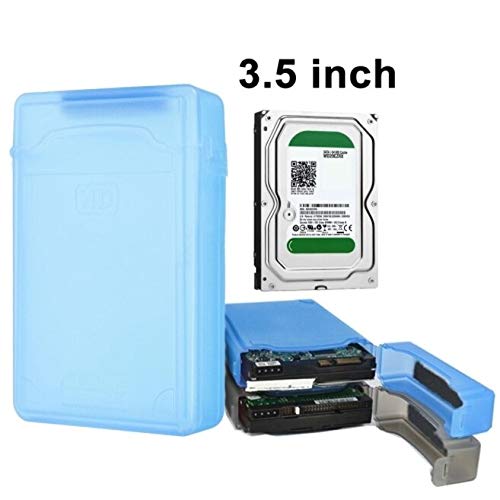 AlexVyan HDD Protector Plastic Box for 3.5" IDE SATA HDD Hard Disk Drive Protection Case Cover Enclosure Storage Box (Pack of 1 - Blue) - Image 3
