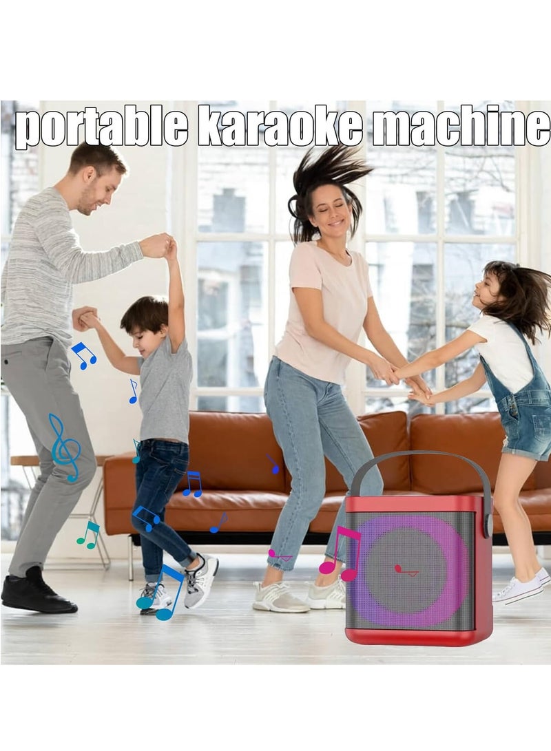SU.YOSD YS307 Home Karaoke Portable Bluetooth Speaker Dual Wireless Microphone Red - Image 3