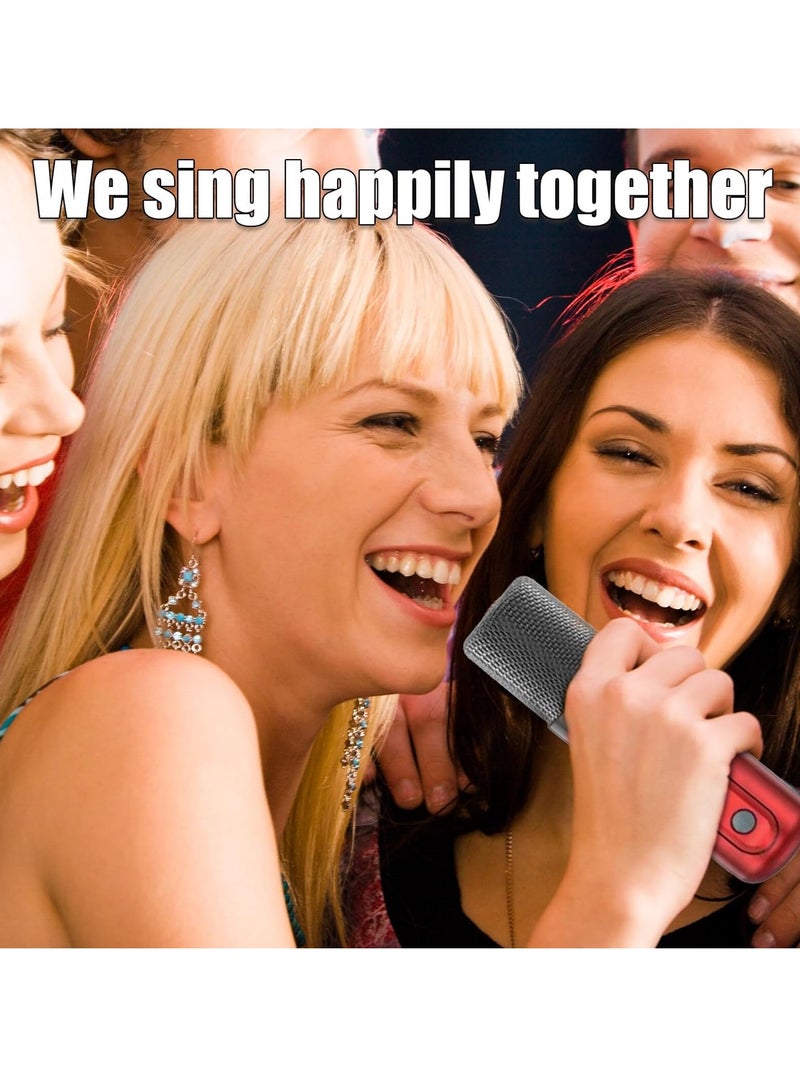 SU.YOSD YS307 Home Karaoke Portable Bluetooth Speaker Dual Wireless Microphone Red - Image 4