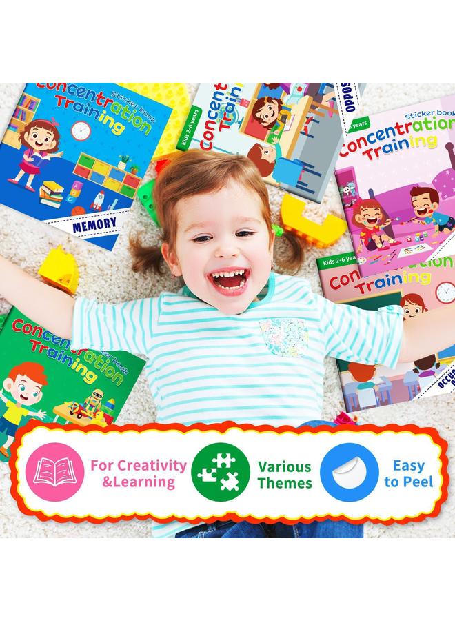 الأزرق جي دبليو 5 كتب ملصقات جديدة ، متضدات ألوان الذاكرة ، الإدراك المهني ، DIY كتاب هادئ - Image 5