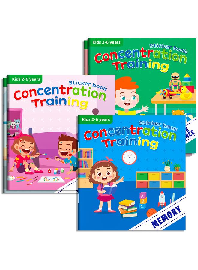 الأزرق جي دبليو 5 كتب ملصقات جديدة ، متضدات ألوان الذاكرة ، الإدراك المهني ، DIY كتاب هادئ - Image 2