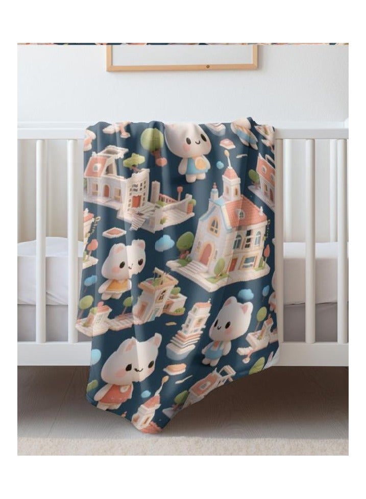 general Flannel thin blanket (warm and comfortable, suitable for sleep, gaming, dust removal and sandproof) 150cm*200cm - 694 - Image 5