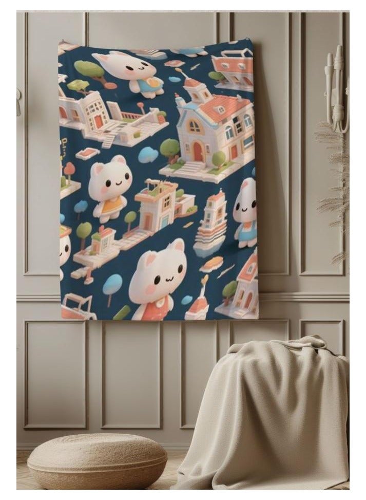 general Flannel thin blanket (warm and comfortable, suitable for sleep, gaming, dust removal and sandproof) 150cm*200cm - 694 - Image 4