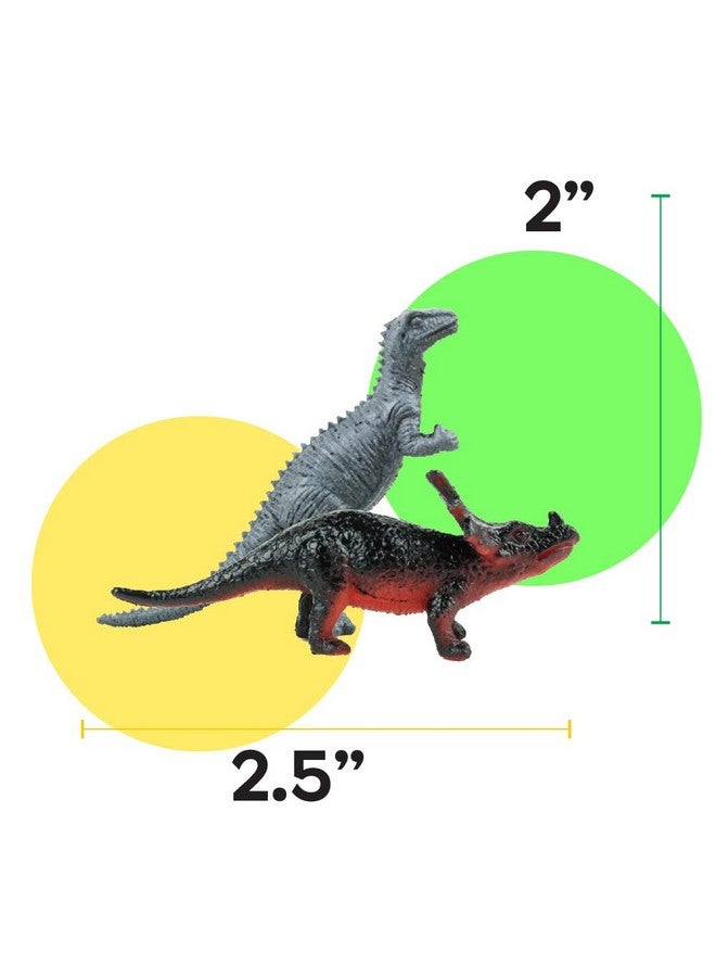 Boley 150 Pack Miniature Dinosaur Toy Set - Colorful Mini Plastic Dinosaur Figure Variety Pack - Perfect for Party Packs, Party Favors, Cake Toppers, and Stocking Stuffers! - Image 5