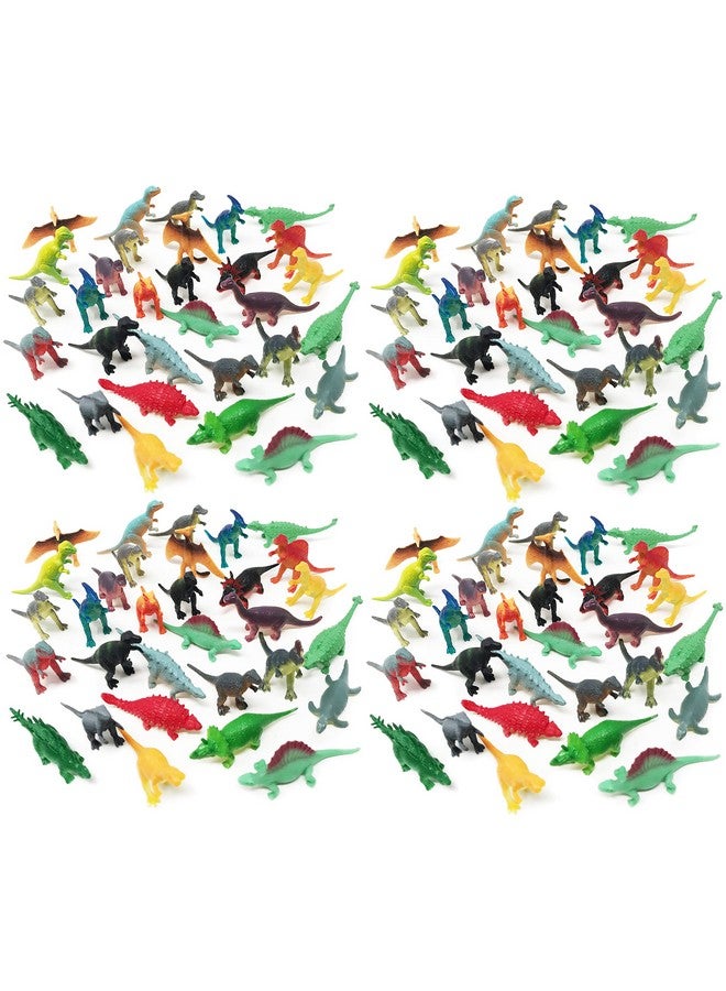 Boley 150 Pack Miniature Dinosaur Toy Set - Colorful Mini Plastic Dinosaur Figure Variety Pack - Perfect for Party Packs, Party Favors, Cake Toppers, and Stocking Stuffers! - Image 1