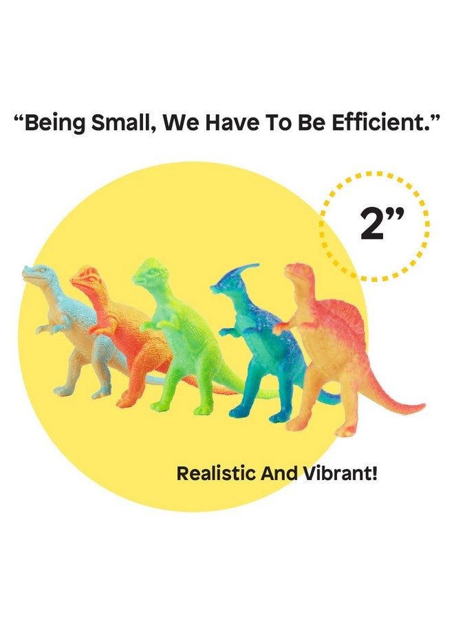 Boley 150 Pack Miniature Dinosaur Toy Set - Colorful Mini Plastic Dinosaur Figure Variety Pack - Perfect for Party Packs, Party Favors, Cake Toppers, and Stocking Stuffers! - Image 3