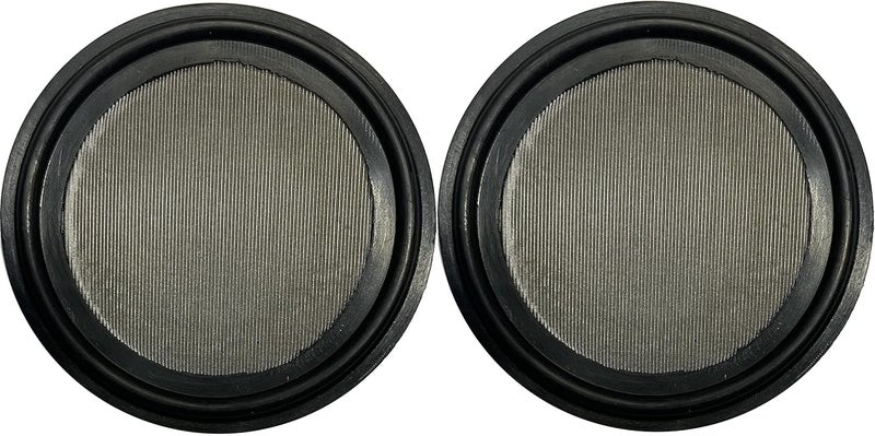 DR.COMPONENT 1.5" Sanitary Tri-Clamp Gaskets (Pack of 2), Bonded Type Screen (#325 Mesh/ 44 μm) Gaskets, Black EPDM - Image 2