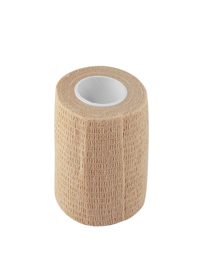 AGAM Cohesive Self Adhesive Bandage | Self-Adhesive Compression Wrap - Sports, Gym & Joint Protection Tape | (Reusable & Waterproof, 5 cm X 4.5 Mtr) Crepe Bandage Pack of 2 (Beige) - Image 4