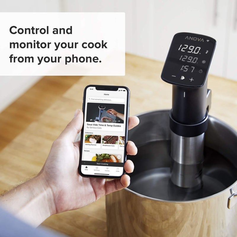 Anova Culinary Anova Culinary Sous Vide Precision Cooker Pro, 1200 Watts, Black and Silver  - Image 5