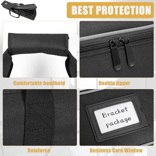 ITHWIU Multifunctional Tripod Bag 40 X 7 X 7 Inches / 101.5 X 18 X 18 cm Heavy Duty Tripod Carrying Case with Handle for Lights, Speakers, Cameras, Booms, Microphone Stands, Black - Image 4
