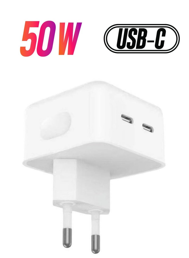 MUNTAQI 50W Dual Port GaN Fast Charger for Nothing Phone 1 & 2 – Quick and Efficient Charging Solution - Image 1