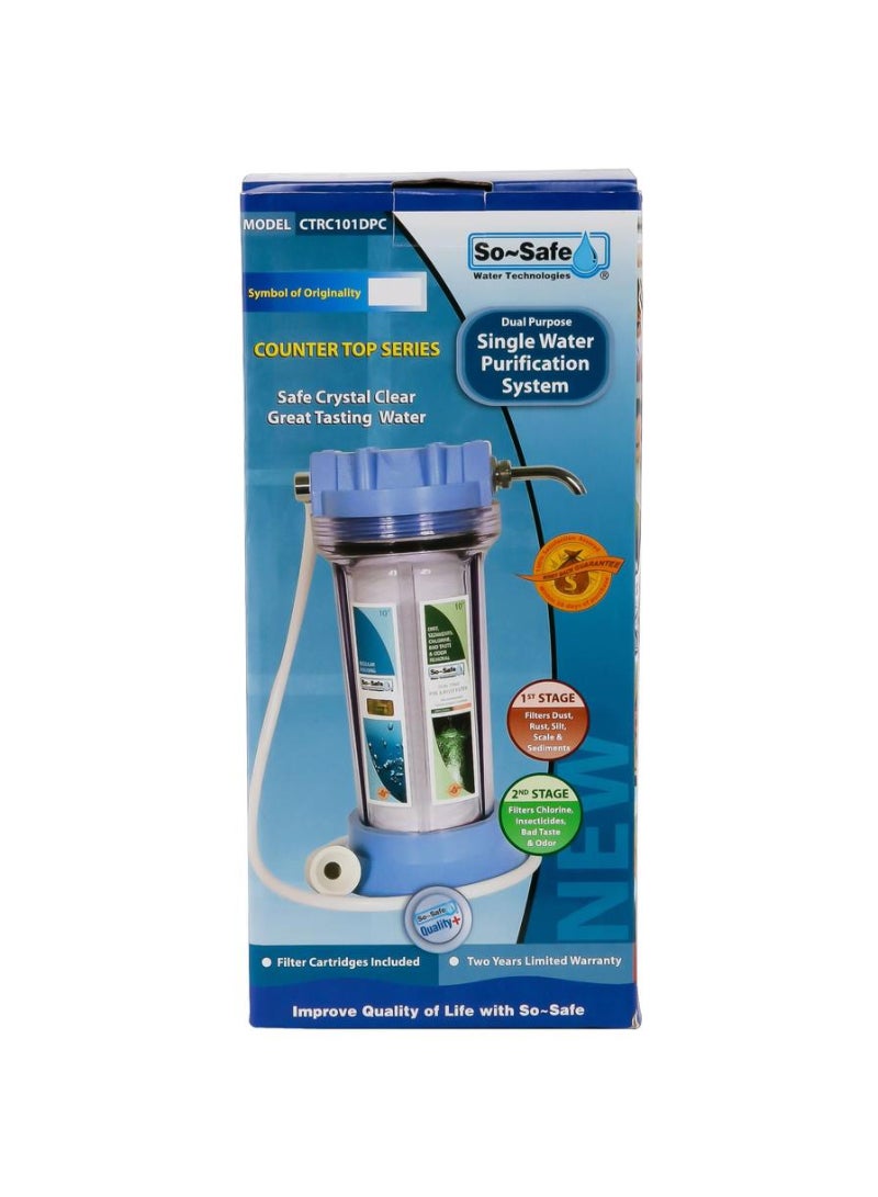 Counter Top Regular Water Purifier Blue Clear