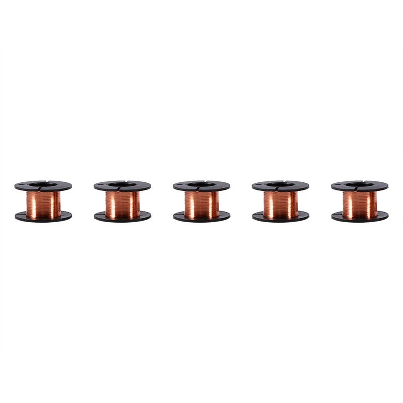 143 5PCS Enameled Jumper Wire 0.1mm, 5 Strand Copper Winding Wire, 15m, for Transformers, Inductors, Motors, Speakers, Hard Drive Head Actuators, Electromagnets - Image 1