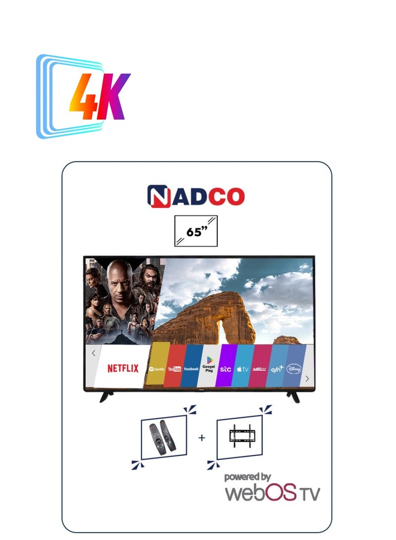Nadco 65 Inch -TV Flat Smart -  WebOS - 4K Ultra HD - NC-65T4K  - Image 1