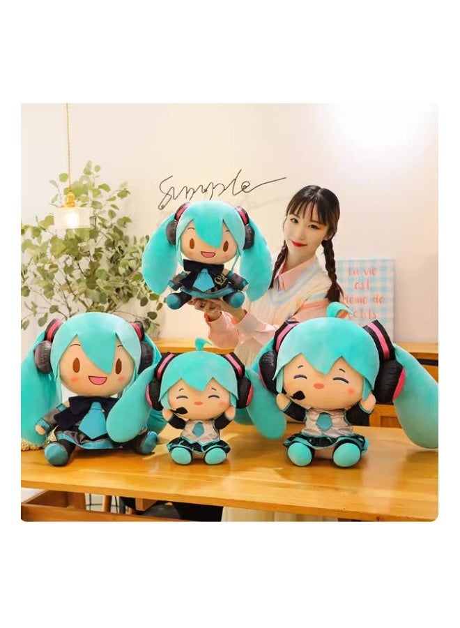 Taito Hatsune Miku Plush Doll with Bow – Collectible Soft Toy - Image 3