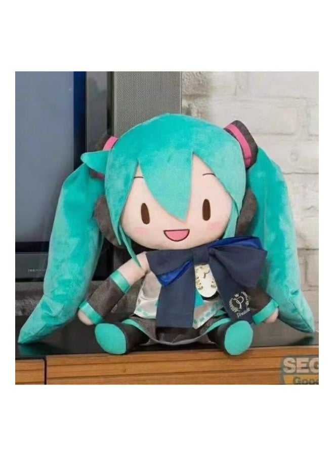 Taito Hatsune Miku Plush Doll with Bow – Collectible Soft Toy - Image 2