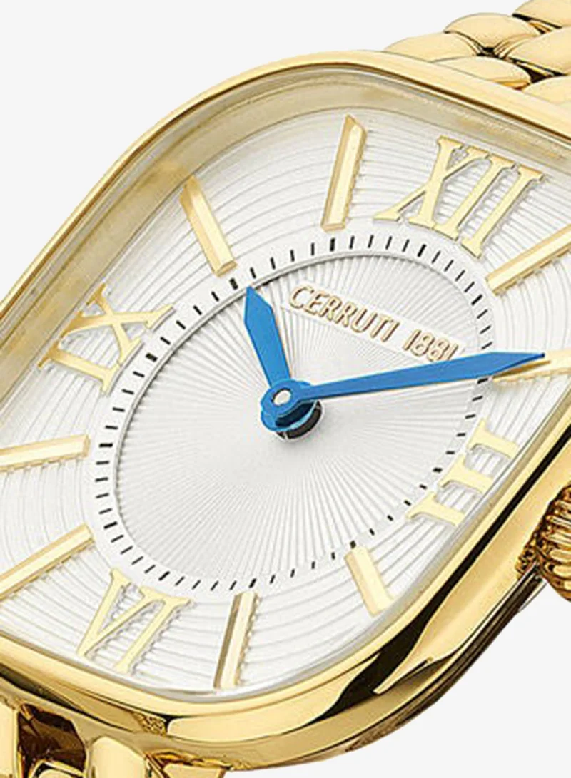 CERRUTI 1881  Women's Square Shape Stainless Steel Band Analog Wrist Watch 28 mm - White Dial - CIWLG2225202 for Women | Best Price UAE