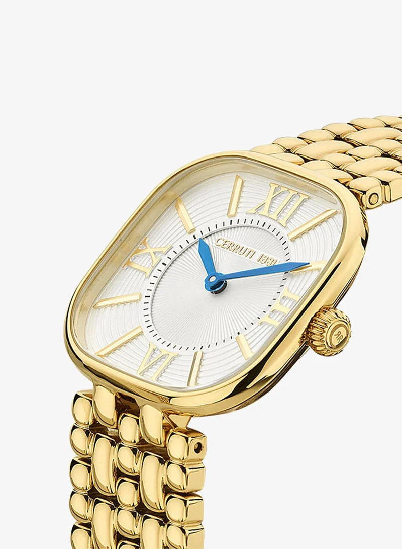 CERRUTI 1881  Women's Square Shape Stainless Steel Band Analog Wrist Watch 28 mm - White Dial - CIWLG2225202 for Women | Best Price UAE