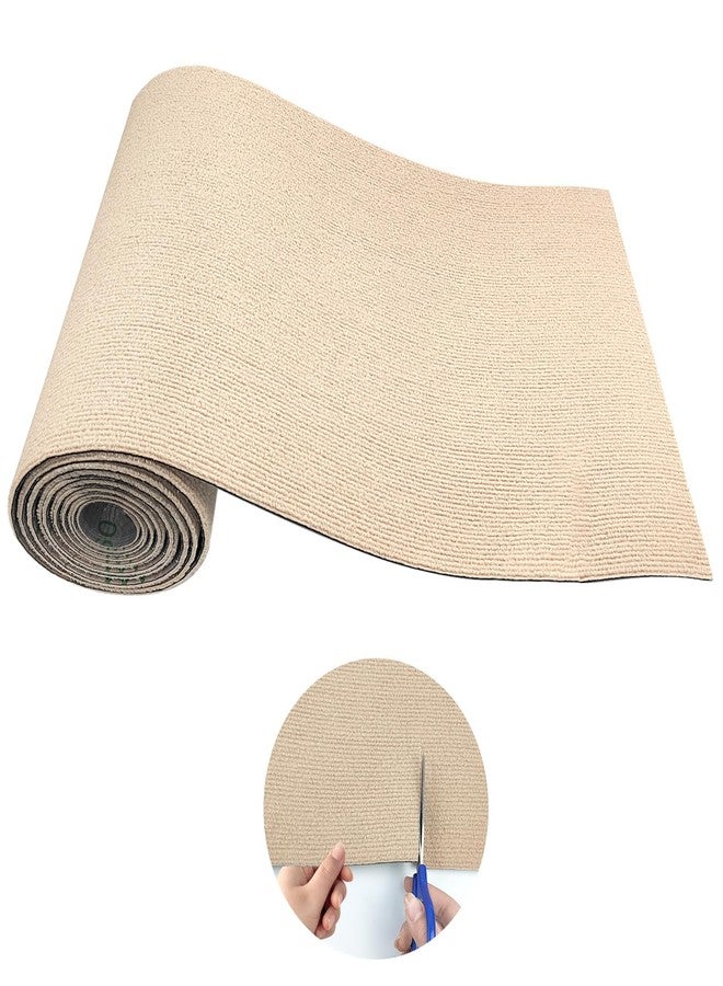 YEXEXINM Trimmable Cat Scratching Post Carpet Covered 78.7”x15.8” Self-Adhesive Cat Tree Shelves Replacement Parts Mat Cat Scratcher for Cat Tree Shelves Steps Couch Furniture DIY Protector(Beige) - Image 1