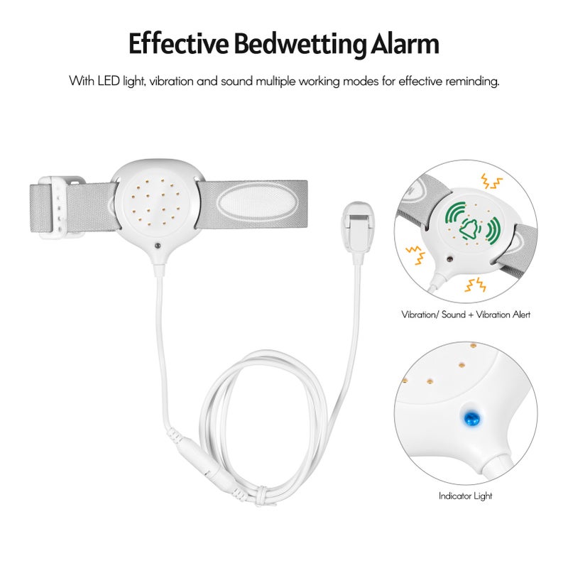 Bedwetting Alarm Enuresis Alarm with Light Sound and Vibration for Boys Girls Kids Children Adults - Image 4