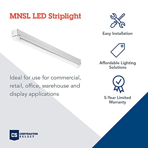 Lithonia Lighting 1 Light LED Strip Light, 2 Foot LED Ceiling Lighting Fixture, 1250 Lumens, 4000K, 80CRI, 11W, Kitchen and Garage Use (MNSL L23 1LL MVOLT 40K 80CRI M6) - Image 2