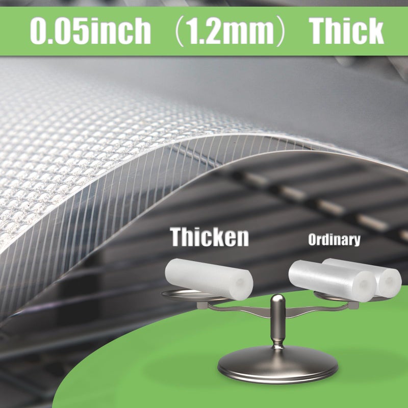 AMZABBY Shelf Liner for Wire Shelving. 18x197'', Easy to Cut. Thick/Waterproof/Non-Slip Non-Adhesive Stain-Proof for Clear Liner/Kitchen/Cabinet/Drawer - Image 3