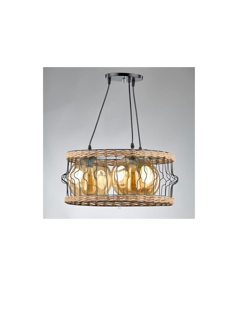 Generic Three bombay rope black pendant r1016  - Image 2