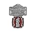 McVan Silver Tone and Red Enamel Saint Florian Visor Clip with Firefighters Prayer - Image 2