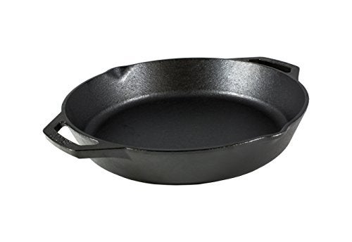 Lodge 12 Inch PreSeasoned Cast Iron Skillet Dual Assist Handles Use in the Oven on the Stove on the Grill or Over a Campfire Black