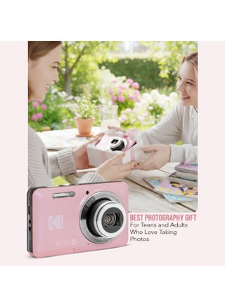 كاميرا رقمية Kodak PIXPRO FZ55-BK بدقة 16 ميجابكسل مع زوم بصري 5X وزاوية واسعة 28 مم وشاشة LCD بحجم 2.7 إنش - view 4