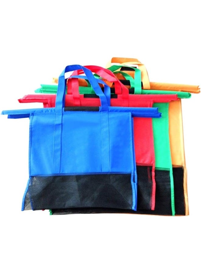 LSSJLUH 4pcs/Set Shopping Cart Trolley Bags Female Foldable Reusable Shopping Bag Bag Easy to Use  - Image 1