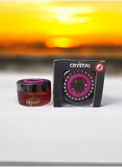 CRYSTAL Crystal car air freshener, gel perfume, long lasting scent for 90 days, red berry 