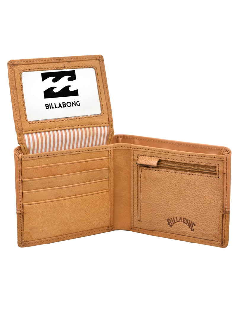 Billabong - Billabong Mens Leather Brown Wallet - Image 1