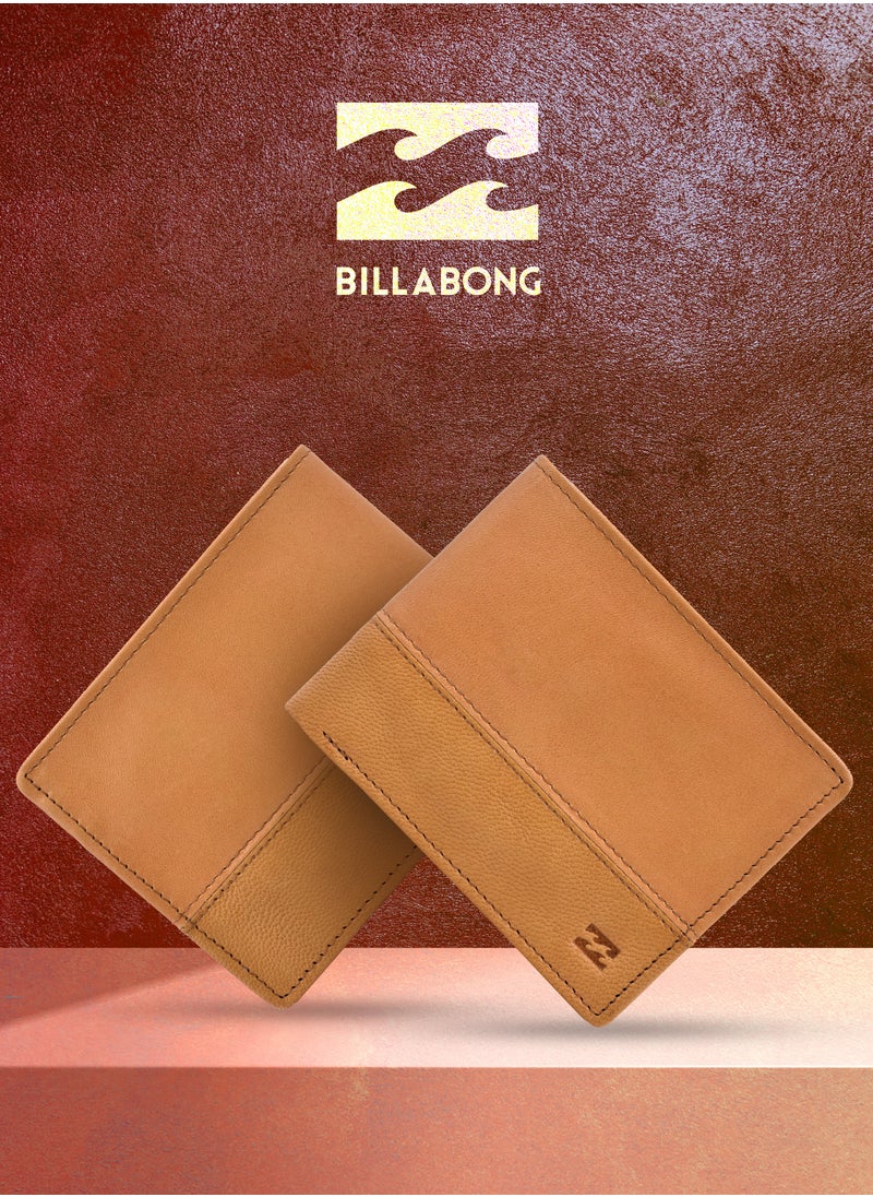 Billabong - Billabong Mens Leather Brown Wallet - Image 1