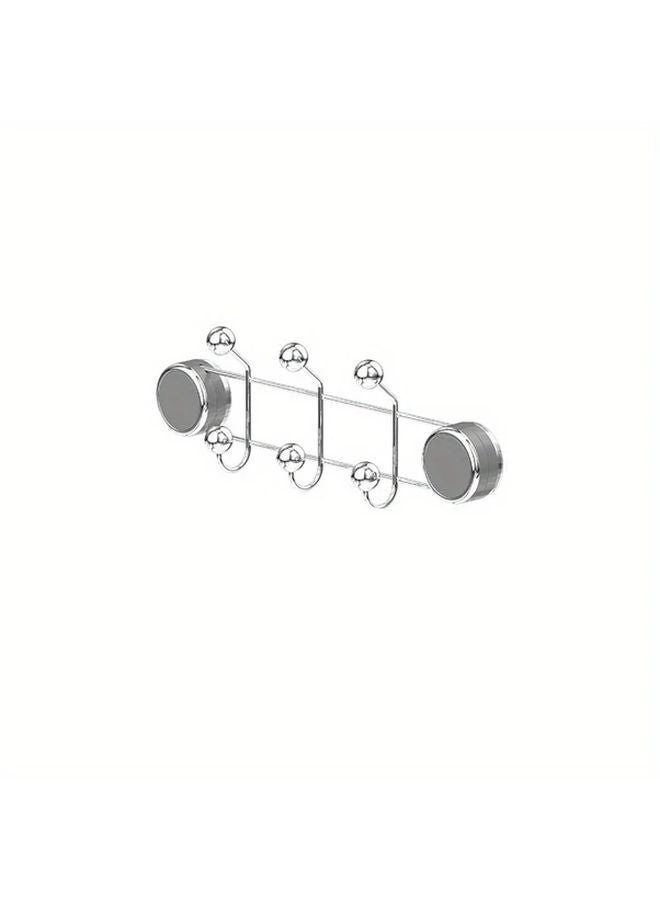 Clear Suction Cup Hooks 5 Rows Heavy Duty Reusable Traceless Shower Clothes Hooks - Image 5