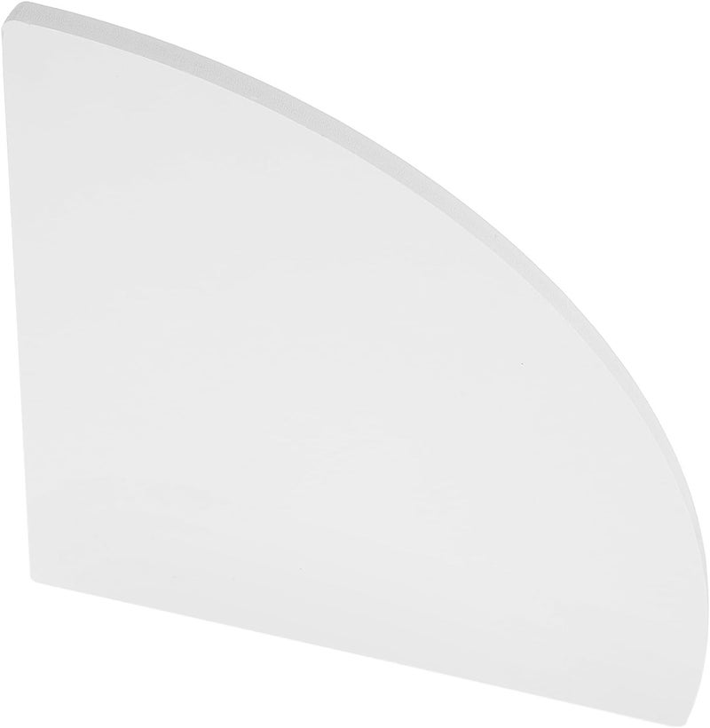 Corner Shelf Floating Wall Hanging Storage Rack, 22cm Radius Decorative Bathroom Kitchen Bedroom Floating Corner Shelf for Tile Walls, 1pcs - Image 1