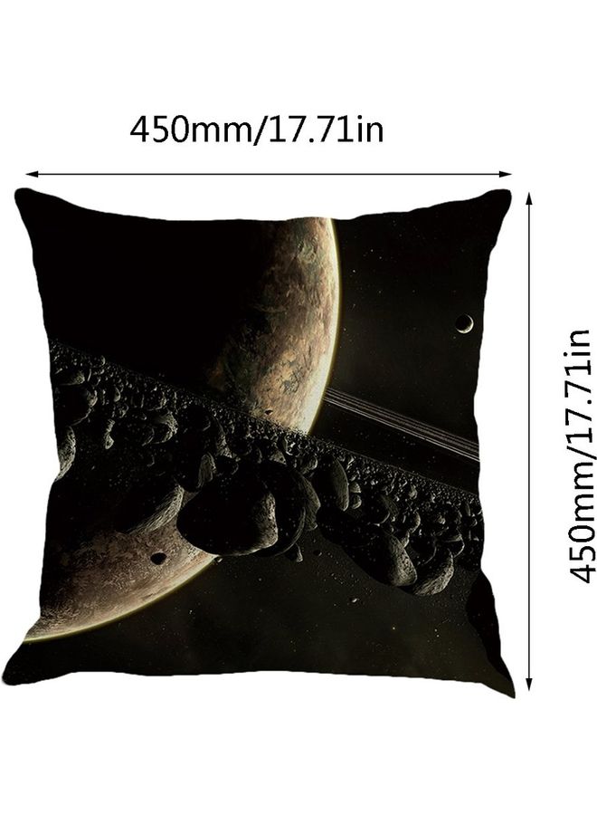NIBEMINENT Galaxy Printed Cushion Cover Black/Brown - Image 4
