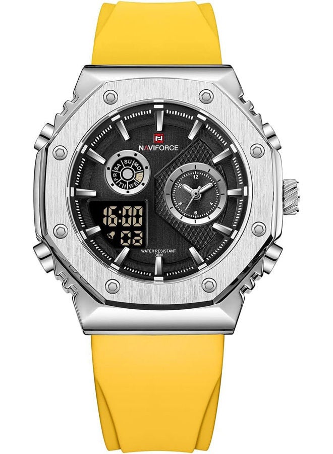 Polyurethane Analog+Digital Watch 9216T S-B-Y