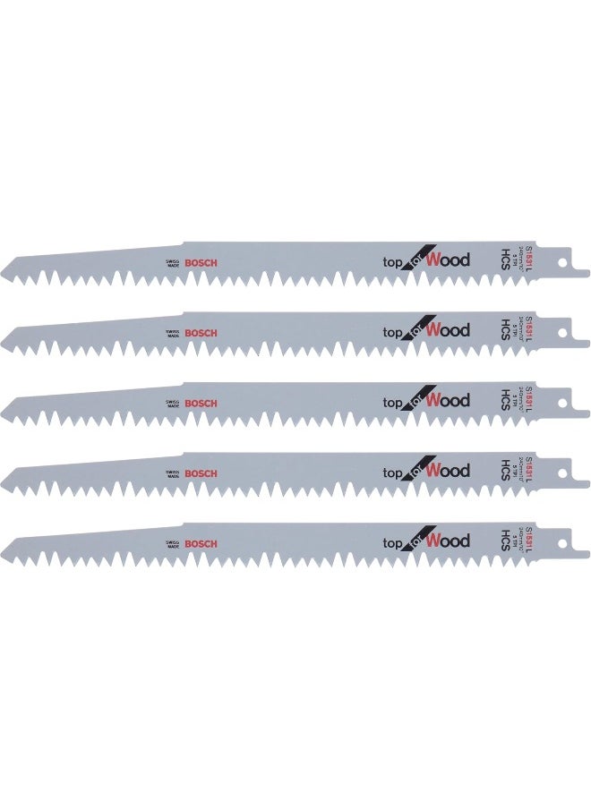 BOSCH BOSCH - S1531L Top for Wood Saw Blade, 240 mm Length, 5 pcs  - Image 1