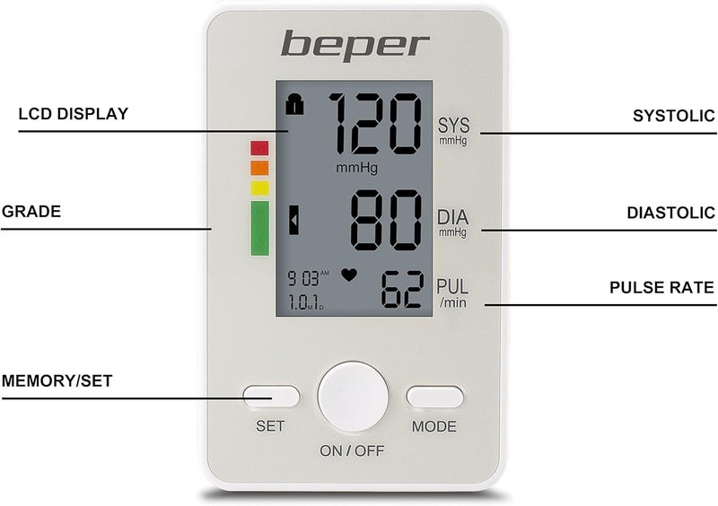 Beper Arm Blood Pressure Monitor - Image 3