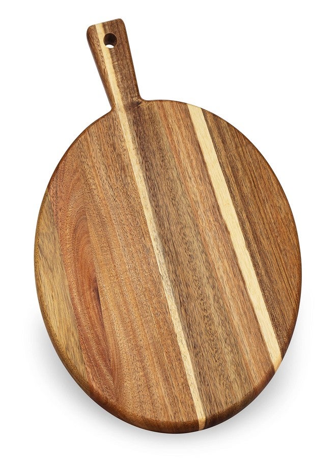 Home Beets Acacia Wood Cutting Board and Chopping Board with Handle for Meat, Cheese Board, Vegetables, Bread, and Charcuterie - Decorative Wooden Serving Board for Kitchen and Dining Room, Large 13" x 13" - Image 1