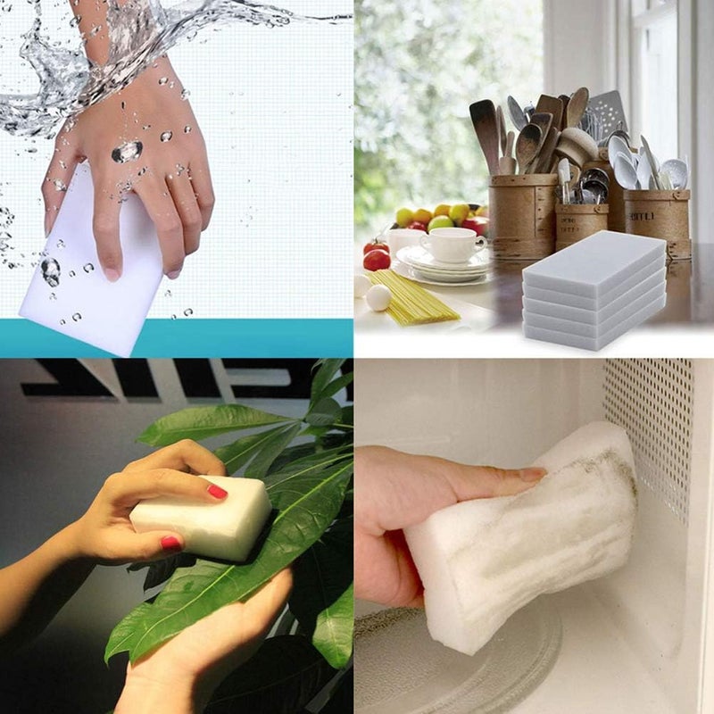 klarako 1 Pack of 20 Pieces Cleaning Sponge Premium Sponge Eraser Cleaning Sponge Pad for Bathtub, Floor, Bathroom, Kitchen, Wall - Image 3