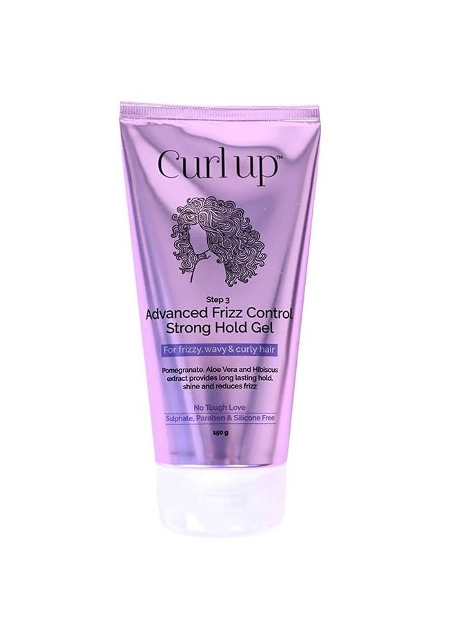 Curl Up Advanced Frizz Control Strong Hold Gel 150g  - Image 1